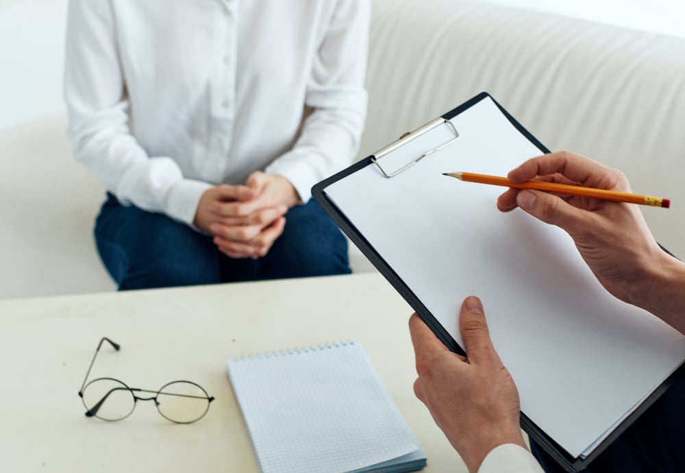 Woman Visiting Therapist